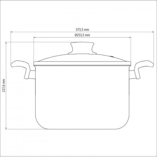 CALDEIRÃO TRAMONTINA PARIS EM ALUMÍNIO COM REVESTIMENTO INTERNO E EXTERNO EM ANTIADERENTE STARFLON MAX VERMELHO COM TAMPA DE VIDRO 24 CM 7,1 L