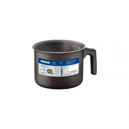 FERVEDOR TRAMONTINA PARIS EM ALUMÍNIO COM REVESTIMENTO INTERNO E EXTERNO EM ANTIADERENTE STARFLON MAX CHUMBO 12 CM 1,2 L