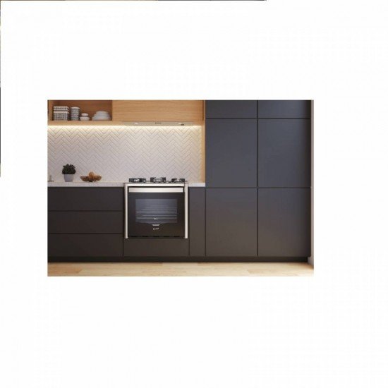 FOGÃO DE EMBUTIR FISCHER 5Q TC GRAN CHEFF GÁS COM GRILL