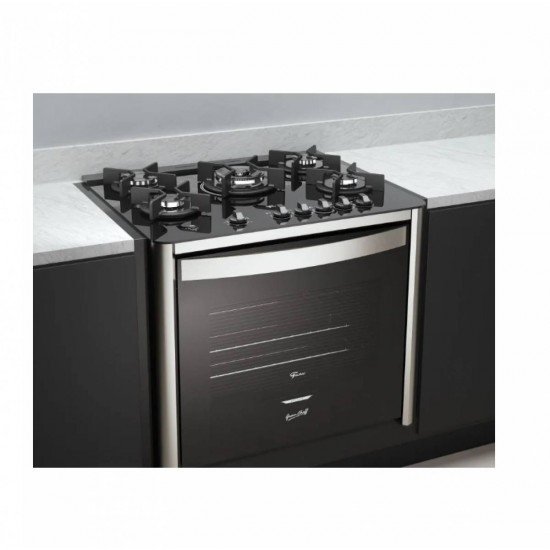 FOGÃO DE EMBUTIR FISCHER 5Q TC GRAN CHEFF GÁS COM GRILL