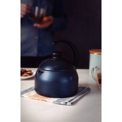 CHALEIRA TRAMONTINA EM ALUMÍNIO COM REVESTIMENTO INTERNO E EXTERNO STARFLON MAX AZUL 1,9 L