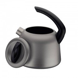 CHALEIRA TRAMONTINA EM ALUMÍNIO COM REVESTIMENTO INTERNO E EXTERNO STARFLON MAX GRAFITE 2,2 L