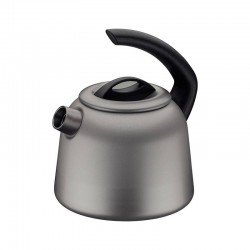 CHALEIRA TRAMONTINA EM ALUMÍNIO COM REVESTIMENTO INTERNO E EXTERNO STARFLON MAX GRAFITE 2,2 L