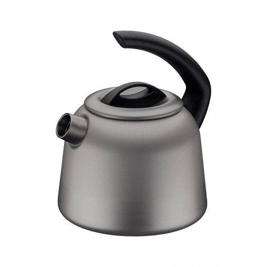 CHALEIRA TRAMONTINA EM ALUMÍNIO COM REVESTIMENTO INTERNO E EXTERNO STARFLON MAX GRAFITE 2,2 L