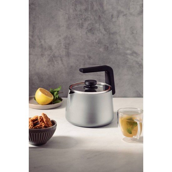 CHALEIRA TRAMONTINA EM ALUMÍNIO COM REVESTIMENTO INTERNO E EXTERNO STARFLON MAX OFF-WHITE 2,3 L