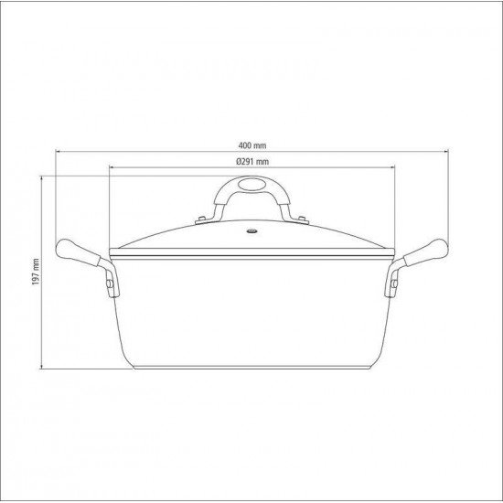 CAÇAROLA TRAMONTINA MÔNACO INDUCTION EM ALUMÍNIO COM REVESTIMENTO INTERNO E EXTERNO ANTIADERENTE STARFLON PREMIUM PRETO COM TAMPA DE VIDRO 28 CM 6,4 L