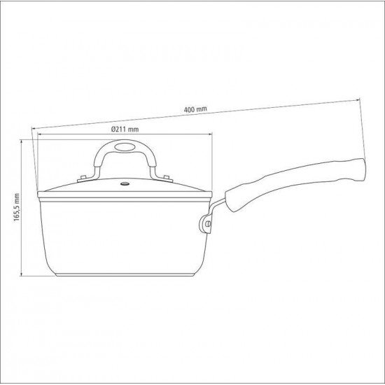 PANELA TRAMONTINA MÔNACO INDUCTION EM ALUMÍNIO COM REVESTIMENTO INTERNO E EXTERNO ANTIADERENTE STARFLON PREMIUM PRETO COM TAMPA DE VIDRO  20 CM 2,6 L