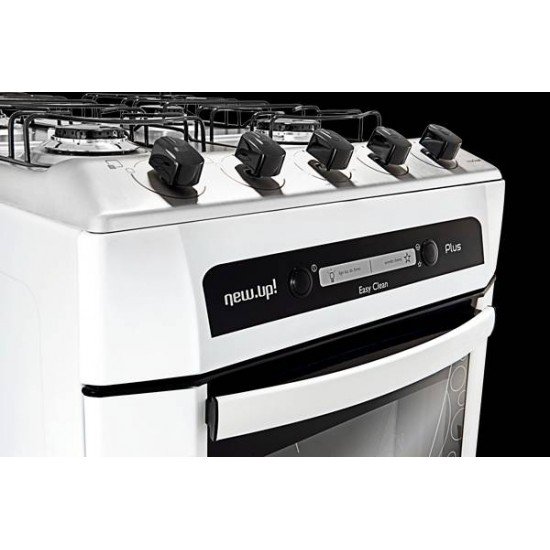FOGAO DE PISO 4 BOCAS NEW UP PLUS BRANCO BIVOLT