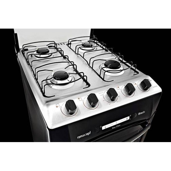 FOGAO DE PISO 4 BOCAS NEW UP BLACK BIVOLT