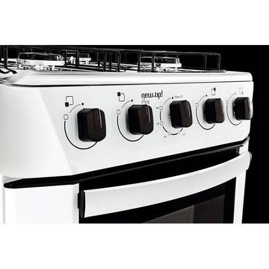 FOGAO 4 BOCAS NEW UP FIRE BRANCO BIVOLT