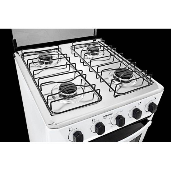 FOGAO 4 BOCAS NEW UP FIRE BRANCO BIVOLT