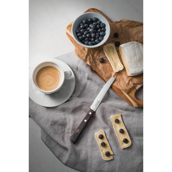 FACA MULTIUSO TRAMONTINA COM LÂMINA EM AÇO INOX E CABO EM MADEIRA TRATADA POLYWOOD CASTANHO 5