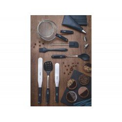 ESPATULA BAKERY CINZAESPATULA DE SILICONE E CABO DE ACO INOX TRAMONTINA