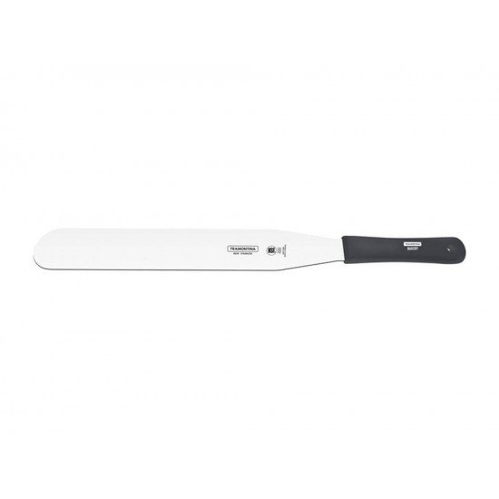 ESPATULA CONFEITEIRO 8 BAKERY CINZALAMINA DE ACO INOX E CABO DE POLIPROPILENO TRAMONTINA