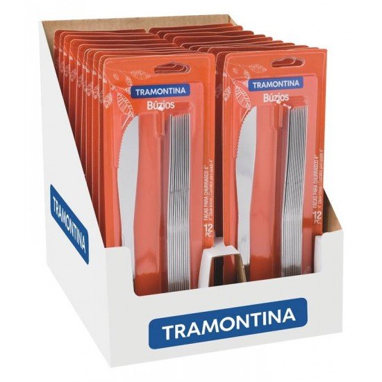 CONJUNTO DE FACAS PARA CHURRASCO 12 PECAS TRAMONTINA