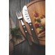 JOGO DE TALHERES PARA PIZZA EM ACO INOX CABO CASTANHO POLYWOOD ESTOJO DE MADEIRA 4 PECAS TRAMONTINA