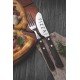 CONJUNTO DE FACAS PARA PIZZA EM ACO INOX CABO CASTANHO POLYWOOD ESTOJO DE MADEIRA 4 PECAS TRAMONTINA