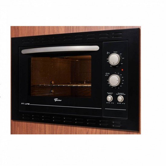 FORNO ELÉTRICO FISCHER FIT LINE EMBUTIR 44L PRETO