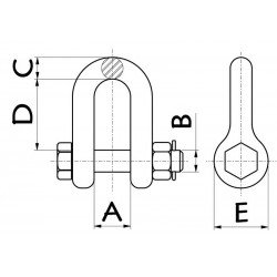 MANILHA RETA - PINO PORCA CUPILHA 5 16 TRAMONTINA