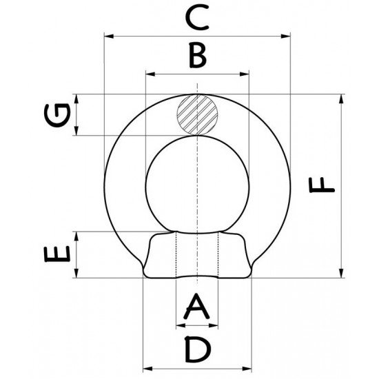 OLHAL DE SUSPENSAO - TIPO PORCA M10 TRAMONTINA