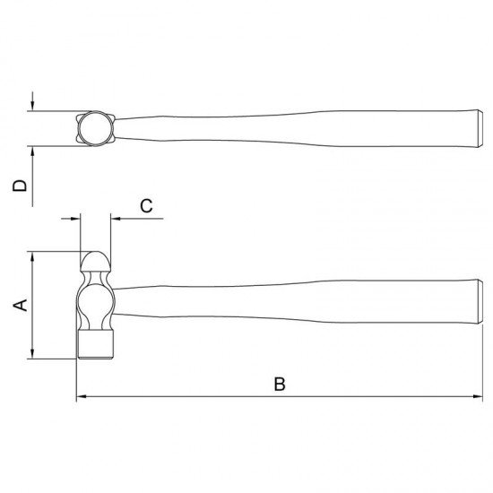 MARTELO DE BOLA 200G TRAMONTINA