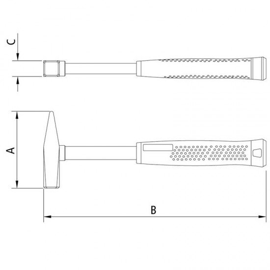 MARTELO DE PENA CABO TUBULAR 500 G TRAMONTINA