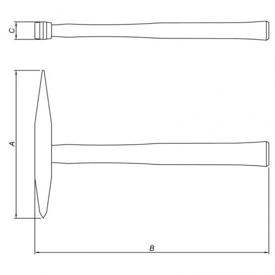 MARTELO PICADOR DE SOLDA 300G TRAMONTINA