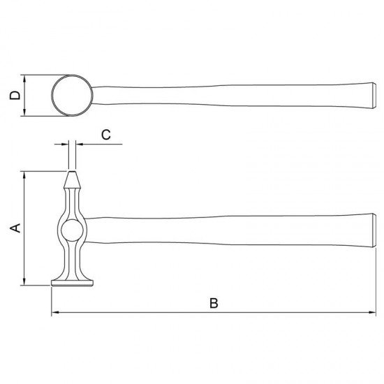 MARTELO CHAPEADOR 300G TRAMONTINA