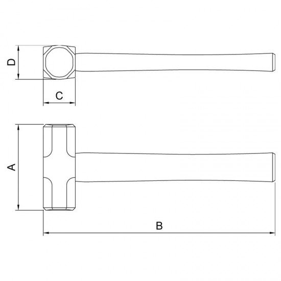 MARRETA OITAVADA 1.500G TRAMONTINA