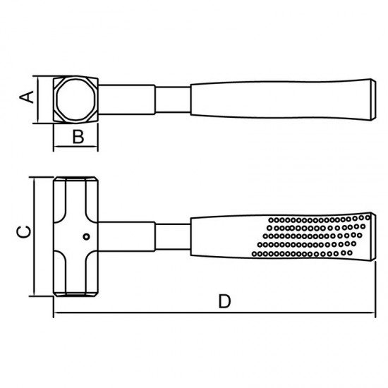 MARRETA OITAVADA CABO TUBULAR PARA USO EXTRAPESADO 1 000 G TRAMONTINA