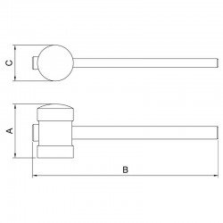 MARTELO BORRACHA 80MM TRAMONTINA