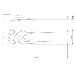TORQUES CARPINTEIRO 8 FORJADA EM ACO ESPECIAL E TEMPERADA PINTURA ELETROSTATICA TRAMONTINA