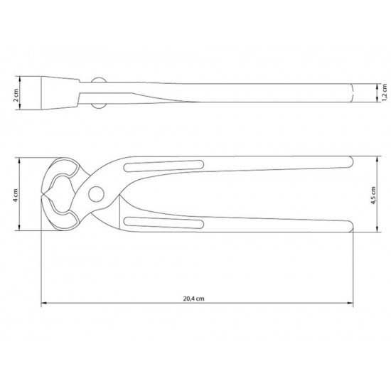 TORQUES CARPINTEIRO 8 FORJADA EM ACO ESPECIAL E TEMPERADA PINTURA ELETROSTATICA TRAMONTINA