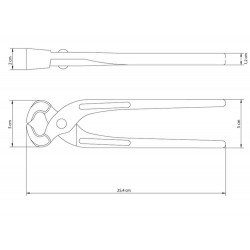 TORQUES DE CARPINTEIRO 10 FORJADA EM ACO ESPECIAL E TEMPERADA PINTURA ELETROSTATICA TRAMONTINA