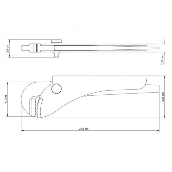 ALICATE PARA CANOS 9 MORDENTE EM ACO ESPECIAL CHAPA CONFORMADA PINTURA ELETROSTATICA TRAMONTINA
