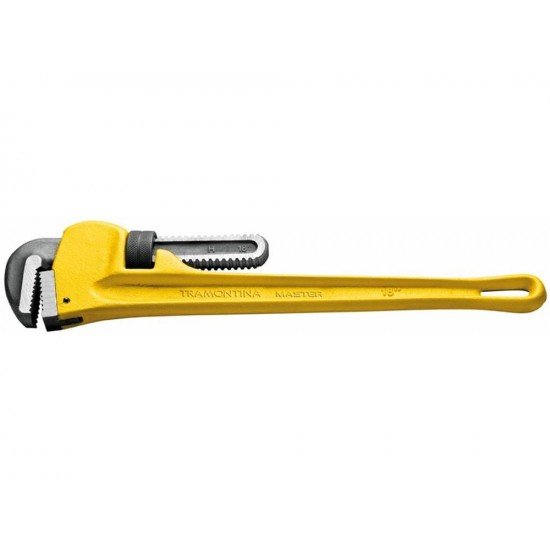 CHAVE PARA TUBOS 14 MODELO AMERICANO CORPO FERRO FUNDIDO MANDIBULAS ACO ALTO CARBONO TRAMONTINA