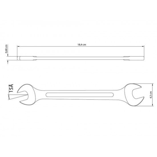 CHAVE FIXA 18X19 MM CORPO FORJADO EM ACO ESPECIAL ACABAMENTO CROMADO BOCAS CALIBRADAS TRAMONTINA