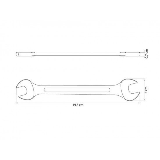 CHAVE FIXA 20X22 MM CORPO FORJADO EM ACO ESPECIAL ACABAMENTO CROMADO BOCAS CALIBRADAS TRAMONTINA