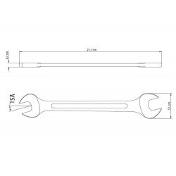 CHAVE FIXA 21X23 MM CORPO FORJADO EM ACO ESPECIAL ACABAMENTO CROMADO BOCAS CALIBRADAS TRAMONTINA