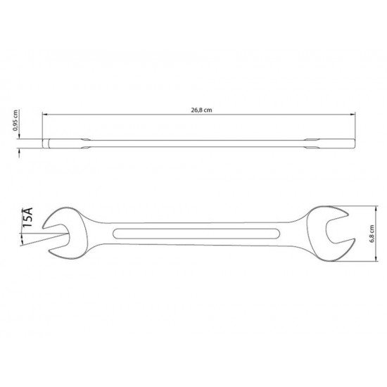 CHAVE FIXA 27X32 MM CORPO FORJADO EM ACO ESPECIAL ACABAMENTO CROMADO BOCAS CALIBRADAS TRAMONTINA