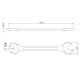 CHAVE FIXA 27X32 MM CORPO FORJADO EM ACO ESPECIAL ACABAMENTO CROMADO BOCAS CALIBRADAS TRAMONTINA