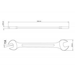 CHAVE FIXA 30X32 MM CORPO FORJADO EM ACO ESPECIAL ACABAMENTO CROMADO BOCAS CALIBRADAS TRAMONTINA