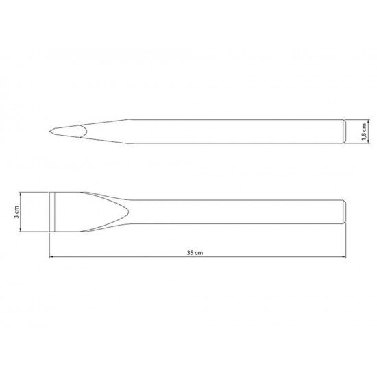 TALHADEIRA 14 CORPO EM ACO ESPECIAL E TEMPERADO BARRA REDONDA PINTURA ELETROSTATICA TRAMONTINA