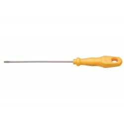 CHAVE DE FENDA PONTA CHATA 1 8X5 HASTE EM ACO ESPECIAL CABO INJETADO EM PP COR AMARELO TRAMONTINA