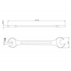 CHAVE FIXA 13 16X7 8 CORPO EM ACO ESPECIAL E TEMPERADO CROMADO BOCAS CALIBRADAS TRAMONTINA