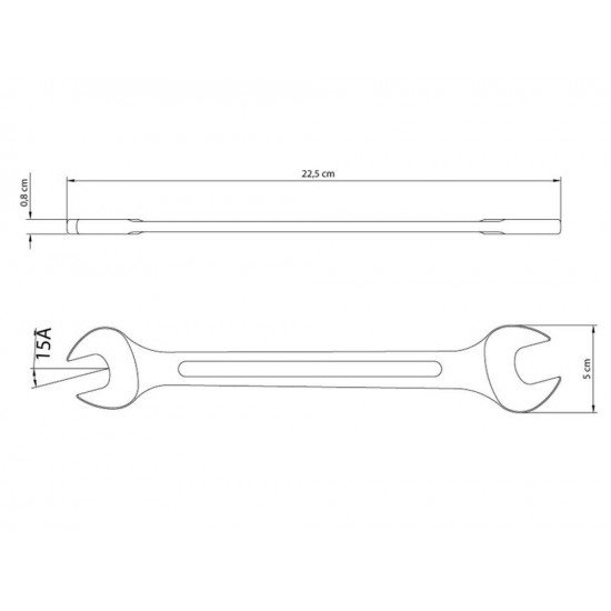 CHAVE FIXA 13 16X7 8 CORPO EM ACO ESPECIAL E TEMPERADO CROMADO BOCAS CALIBRADAS TRAMONTINA