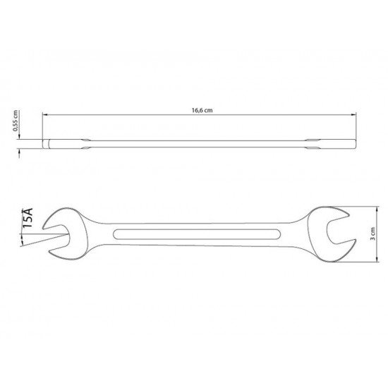 CHAVE FIXA 12X13MM CORPO FORJADO EM ACO ESPECIAL ACABAMENTO CROMADO BOCAS USINADAS TRAMONTINA
