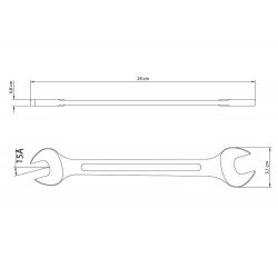 CHAVE FIXA 21X23MM CORPO FORJADO EM ACO ESPECIAL ACABAMENTO CROMADO BOCAS USINADAS TRAMONTINA