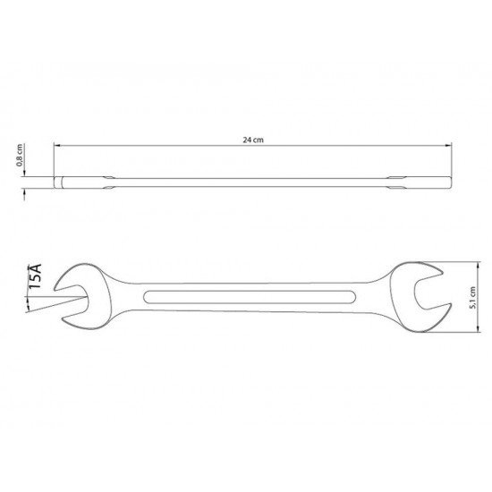 CHAVE FIXA 21X23MM CORPO FORJADO EM ACO ESPECIAL ACABAMENTO CROMADO BOCAS USINADAS TRAMONTINA