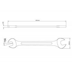 CHAVE FIXA 27X32MM CORPO FORJADO EM ACO ESPECIAL ACABAMENTO CROMADO BOCAS USINADAS TRAMONTINA
